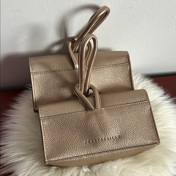 2/$15 Chantecaille Metallic Gold pouch Bag - Picture 2 of 4